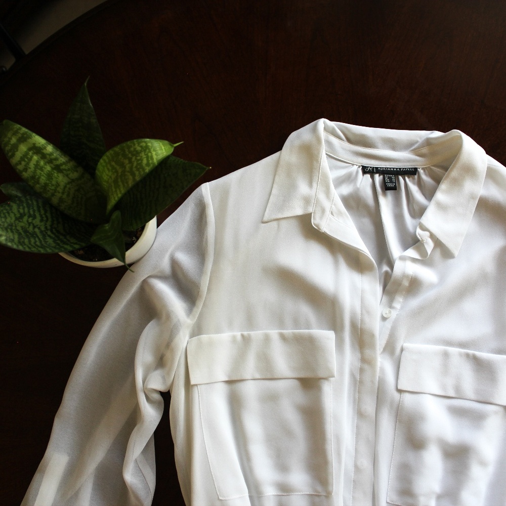 Adrianna Papell White Dress